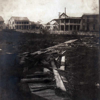 Hurricane Damage Boardwalk