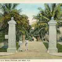 Entrance to U.S. Naval Station, Key West, FL