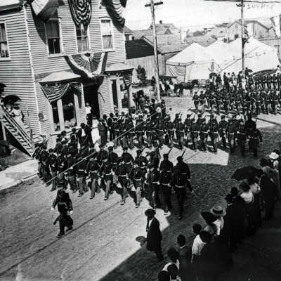 Parade Celebrating Arrival of the First Florida East Coast Railway Train to Key West