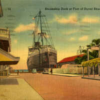 Steamship Dock at Foot of Duval Street, Key West, Florida