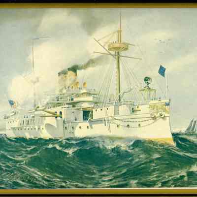 U.S. Battleship Maine 6682 Tons 9293 H.P.