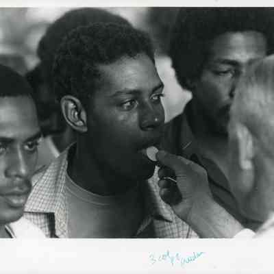 Cuban Migrants Receiving Communion
