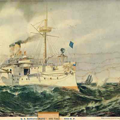 U.S. Battleship "MAINE" 6682 Tons 9293 H.P.: © Key West Art & Historical Society