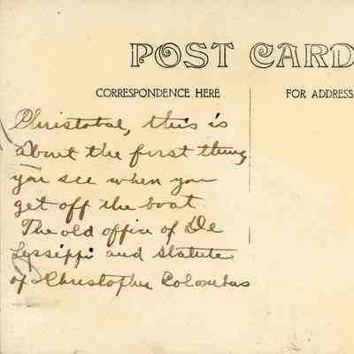 Statue of Christopher Columbus: © Key West Art & Historical Society