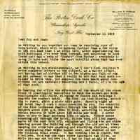 Letter from Melville Bing to Parents
