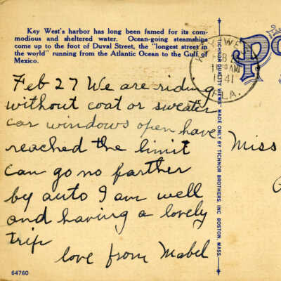 Steamship Dock at Foot of Duval Street, Key West, Florida