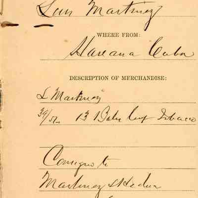 Customs Import Receipt: © Key West Art & Historical Society