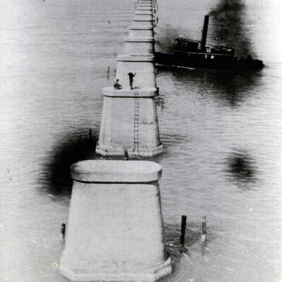 Seven Mile Bridge Under Construction
