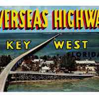 Souvenir Folder of Overseas Highway to Key West Florida