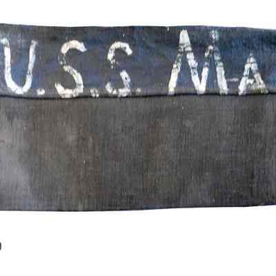 USS MAINE Flag Case