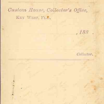 Custom House Stationery: © Key West Art & Historical Society