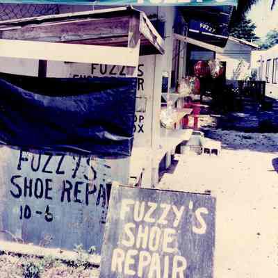 Fuzzy's Shoe Repair Stand