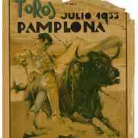Pamplona Bullfighting Program
