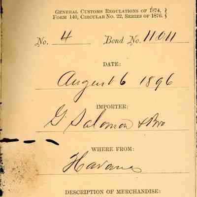 Customs Import Receipt: © Key West Art & Historical Society