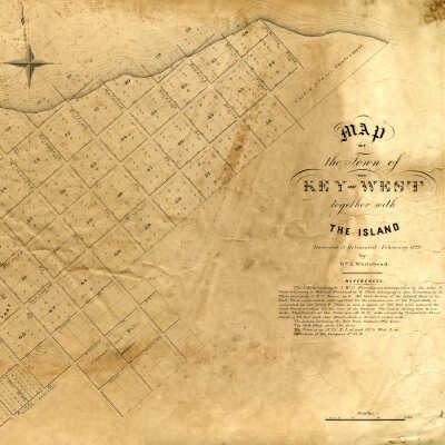 Map of the Town of Key West Together with the Island
