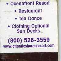          Atlantic Shores Resort Matchbook; © Key West Art & Historical Society
   