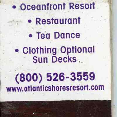 Atlantic Shores Resort Matchbook: © Key West Art & Historical Society
