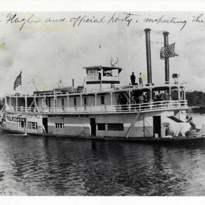Henry Flagler Inspecting Florida East Coast Railway Construction
