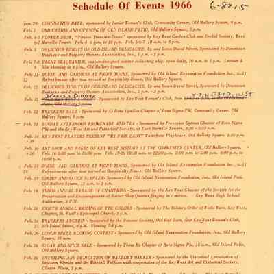 Old Island Days, 1966: © Key West Art & Historical Society