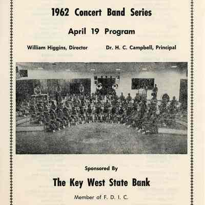 Key West High School Concert Band Series Program