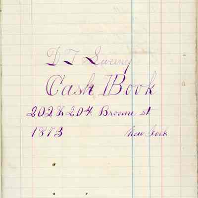 D.T. Sweeny Cash Book