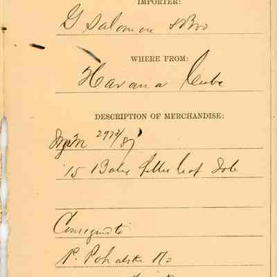 Customs Import Receipt: © Key West Art & Historical Society