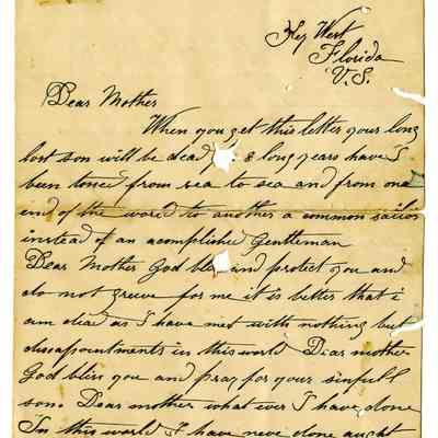 Letter from Roland E. St. Clare to Mother