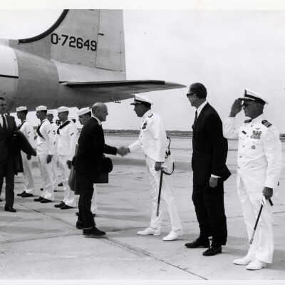 Lord Harold Caccia at Naval Air Station Key West