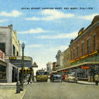 Duval Street Looking West, Key West, Fla.
