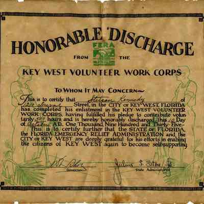 Honorable Discharge Certificate