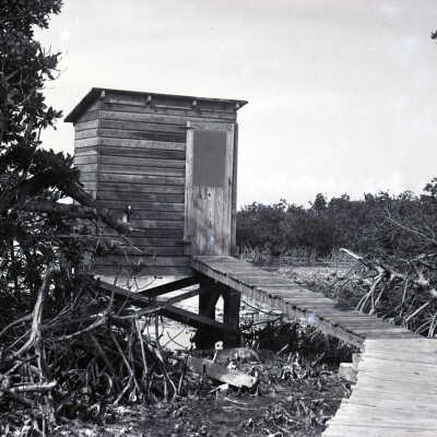 Outhouse for Overseas Highway Construction Workers