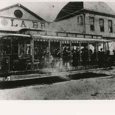 Streetcar Outside La Brisa Pleasure Pavilion