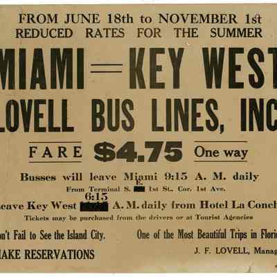 Lovell Bus Lines, Inc. Poster