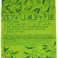 Key Lime Pie Recipe Tea Towel