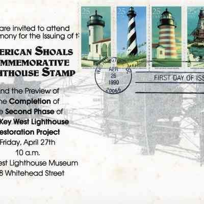 Five Commemorative Lighthouse Stamps: © Key West Art & Historical Society