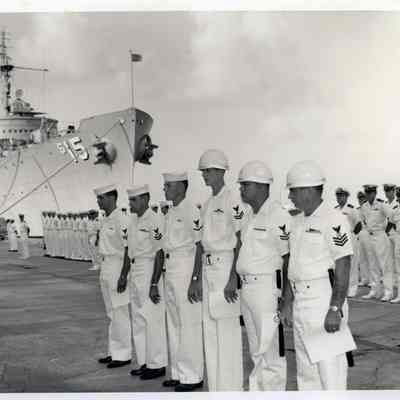 U.S. Navy Personnel with USS BUSHNELL