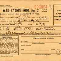 War Ration Book No. 3