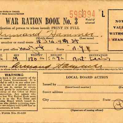 War Ration Book No. 3