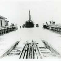Garbage Barge Undocking at the Marine Railway
