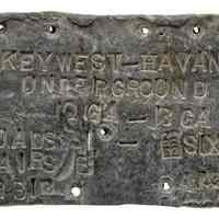 Key West - Havana Underground Cable Plaque