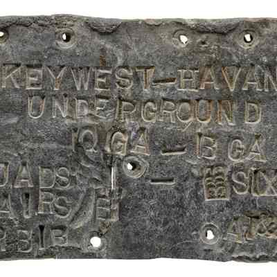 Key West - Havana Underground Cable Plaque