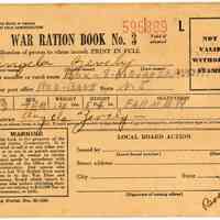 War Ration Book No. 3