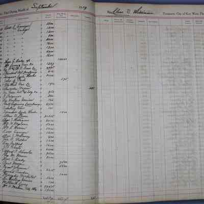 City of Key West Treasurer's Disbursements: © Key West Art & Historical Society