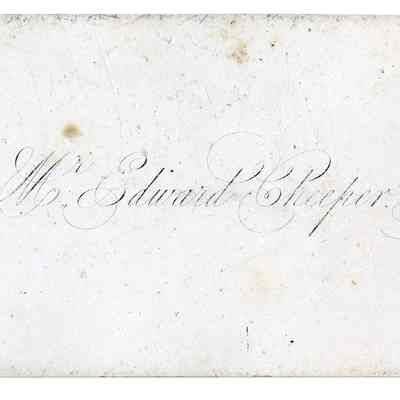 Calling Card for Edward Cheeper