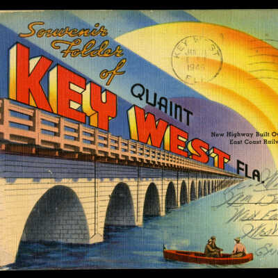 Souvenir Postcard Folder of the Overseas Highway