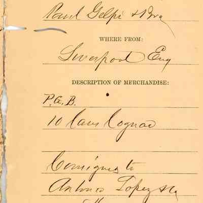 Customs Import Receipt: © Key West Art & Historical Society