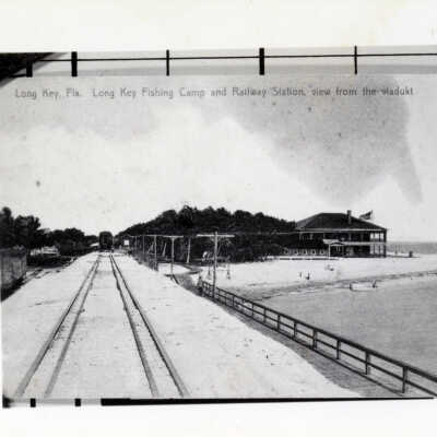 Long Key, Fla. Long Key Fishing Camp and Railway Station, View from the Viaduct