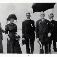 Henry M. Flagler and Mary Lily Kenan Flagler at the Arrival of the First Train to Key West