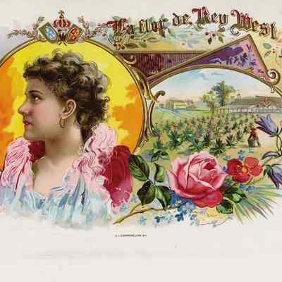 La Flor de Key West Cigar Label