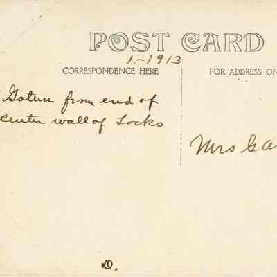 Gatun from end of center wall of Locks: © Key West Art & Historical Society